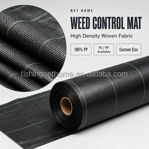 Tissu de suppression des mauvaises herbes réutilisable vert de 50 m en rouleau, directement de l'usine, pour les jardinières et allées agricoles sous paillis de gravier - Product Image 2