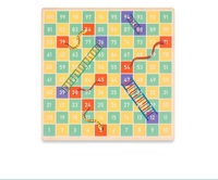 Jeu d'échecs en bois 2 en 1 pour enfants pour filles et garçons de 3 4 5 ans