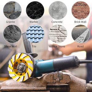 Ruota di coppa Premium 4 pollici Turbo diamantata 12 dischi smerigliatrice angolare per impieghi gravosi EN12413 certificata agente legante in metallo - Product Image 6