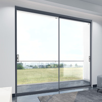 EBON - Cloison moderne à double vitrage en verre trempé, isolation acoustique, cuisine, balcon, intérieur/extérieur, aluminium, hôpital, hôtel