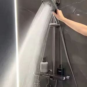 Ensemble de douche <span class=keywords><strong>mural</strong></span> multifonctionnel gris anthracite de haute qualité, à température constante, <span class=keywords><strong>pour</strong></span> la maison, à <span class=keywords><strong>prix</strong></span> abordable, le plus vendu - Product Image 4