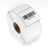 Stiker Barcode Kustom Label Perekat Sendiri yang Dapat Dipersonalisasi Label Printer Thermal Putih untuk Supermarket/Kemasan Pengiriman