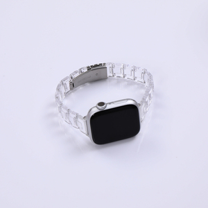 <span class=keywords><strong>Bracelet</strong></span> <span class=keywords><strong>transparent</strong></span> 3 perles pour brassard de montre <span class=keywords><strong>apple</strong></span> 40mm 41mm 44mm 45mm 49mm bracelets de montre lien de luxe pour Iwatch série 10 - Product Image 5