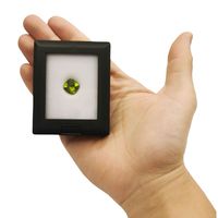Boîte de présentation couverte avec support pour bijoux en diamant, pierres précieuses, expositions en magasin, organisateur de rangement portable en plastique