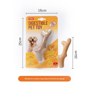 Bâtonnets à mâcher <span class=keywords><strong>pour</strong></span> chiens en forme de bois de cerf : bâtonnets dentaires comestibles et sûrs <span class=keywords><strong>pour</strong></span> les chiens agressifs. Nettoie les dents, rafraîchit l'haleine. Chiens de petite à grande taille. - Product Image 6