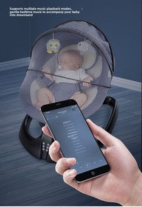 Silla Mecedora Eléctrica para Bebés al por Mayor con Música Remota, Cuna de Balanceo Automática Relajante, Hamaca Plegable para Recién Nacidos de 0 a 24 Meses - Product Image 4