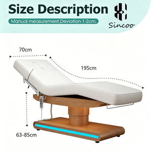 High Quality Spa 4 Motors with <b>LED</b> Beauty Massage <b>Bed</b> High Load Bearing Stainless Steel Wood Material Face <b>Bed</b> for Beauty Salon - Product Image 5