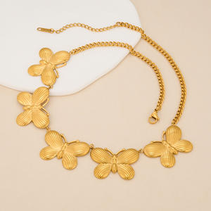 <span class=keywords><strong>2026</strong></span> AW NUEVO VINTAGE ESTILO GRIEGO COLLAR COLGANTE DE MARIPOSA GRUESA Dazan CALIENTE 18K Chapado en oro Joyas de acero inoxidable sin deslustre - Product Image 5