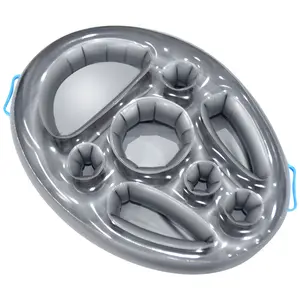 Factory hot selling multi-function inflatable cup holder swim pool bear drink cup holder