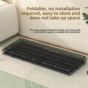 Cage à oiseaux en fer pour l'intérieur, renforcée, grande taille, pliable, empilable, avec cloison amovible, pour l'élevage des perroquets - Product Image 3