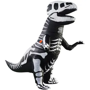 할로윈 파티 어린이 T-렉스 의상 해골 쥬라기 세계 현실적인 공룡 의상
