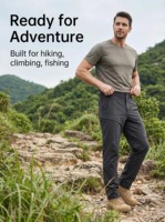 Pantalon Cargo Tactique Respirant Taille Élastique Grande Taille Personnalisé pour Hommes – Idéal pour l'Extérieur