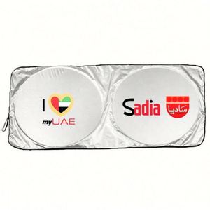 Uv protection Magnetic Automatic Foldable Front Windscreen <b>Shade</b> Custom Printed <b>Window</b> Windshield Car Sunshade Cover - Product Image 1