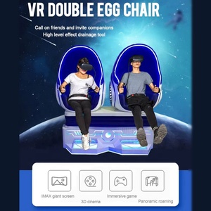 9D VR trứng ghế thực tế ảo Trò chơi máy 2 chỗ roller coaster mô phỏng viên nang 360 độ Arcade trò chơi <span class=keywords><strong>Dubai</strong></span> VR rạp chiếu phim - Product Image 3