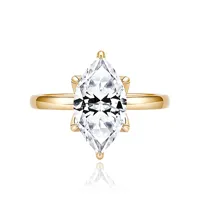 MUSHAN Luxus-Schmuck 925 Sterling Silber Ring Band Damen Farbige Ringe VVS1 Feiner Schmuck