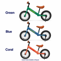 Vélo d'équilibre pour enfants en acier haute teneur en carbone durable, 12 pouces, vente en gros, jouet 3 en 1 à pousser et à conduire pour l'apprentissage de la marche des tout-petits