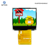 Panel LCD TFT Resolusi Tinggi 1-Inci QTSS IPS Resolusi 128x96 Kecerahan 450cd/m -10C~70C Suhu Operasi IC ST7735S