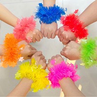 Couronnes de fête de carnaval, bracelets, colliers, guirlandes hawaïennes colorées, fleurs de poignet pour la danse, accessoires de spectacle pour la maternelle