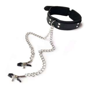 Morsetto per capezzoli, Collare da schiavo, Prodotti sensuali per <span class=keywords><strong>sesso</strong></span> anale, Giocattolo erotico per adulti, Restraint - Product Image 3
