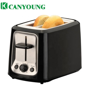 Grille-pain <span class=keywords><strong>sans</strong></span> <span class=keywords><strong>fil</strong></span> à deux tranches en acier inoxydable à fentes larges et à hauteur accrue avec fonction de levage, pour bagels et aliments surgelés, et fonction de suppression - Product Image 5