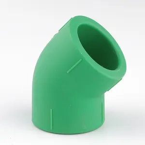 SAM UK good quality and best price ppr pipes and fittings green 45 deg elbow