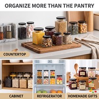 Bocaux de conservation en verre transparents, hermétiques, à large ouverture, de qualité alimentaire, pour la vente en gros