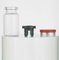 Bouteille en verre transparent de haute qualité 3ml 5ml 7ml 10ml 15ml 20ml 30ml avec bouchon en caoutchouc pour la préservation d'échantillons chimiques