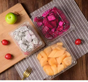 กล่องพลาสติกใสแบบใช้แล้วทิ้งสำหรับบรรจุผักและผลไม้ เกรดอาหาร วัสดุ PET  บรรจุภัณฑ์พลาสติก  เทรนด์ปี 2026 - Product Image 2