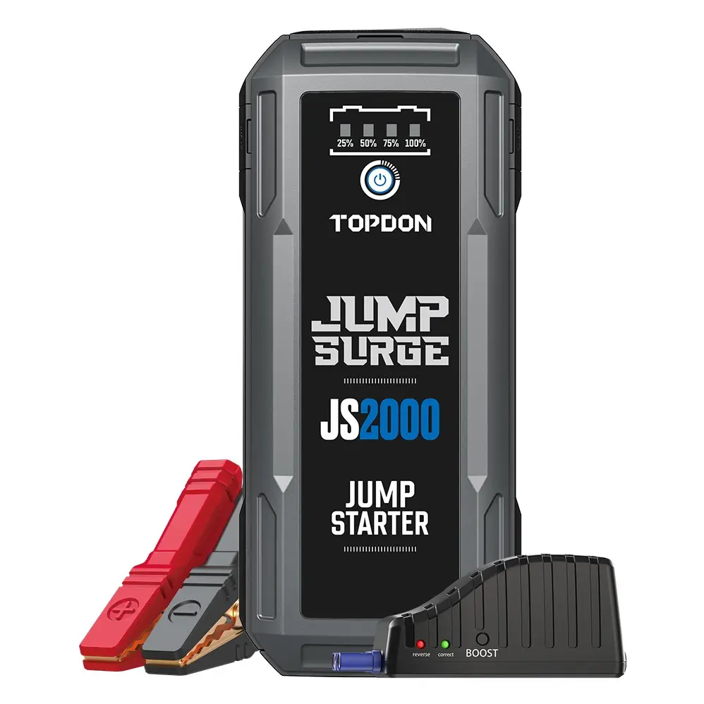 TOPDON – chargeur de batterie 12v, 2000a, 20000mah, démarreur de voiture intelligent pour 7l de gaz et 5,5l de diesel