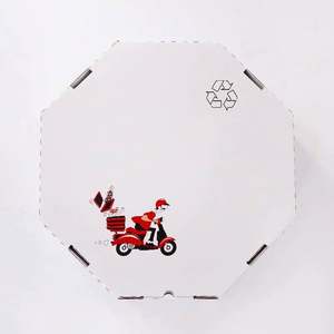 Boîte à pizza en carton ondulé, forme conique, ronde, octogonale, personnalisée, 500 pièces, accepte la forme carrée, PA005, OEM - Product Image 4