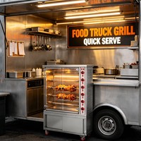Four à rôtir commercial électrique et à gaz pour poulet, canard, porc, poisson
