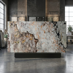Paneles de Pared 3D de Fibra de Poliéster Triton Stones RFB-02, Gris Industrial, Gris Plateado, Ignífugos, Impermeables, Resistentes a la Humedad, Antiestáticos - Product Image 2