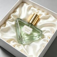 Botol Kemasan Parfum Kaca Segitiga 20ml, Botol Semprot Parfum Kosong dengan Kotak Hadiah Custom Logo