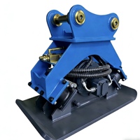 Compacteur hydraulique à plaque plate pour excavatrice 4-30T, équipement de compactage pour la construction de routes en pente et de talus, OEM