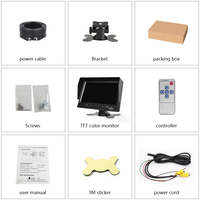 Écran de voiture ZYX moniteur LCD TFT prix bon marché 7 "9" 10 "affichage de bureau Portable moniteur d'appui-tête de voiture universel