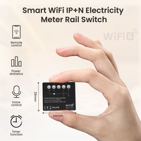 Interrupteur intelligent WiFi 6 LangYeao avec surveillance de l'énergie, modulaire DIY, module compteur de puissance Tuya 16A pour Home Assistant, charge 3840W