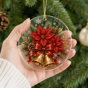 Adornos Navideños Redondos de Acrílico: Muñeco de Nieve, Reno, Cascanueces, Gnomo, Cardenal, Casa de Jengibre, Decoración Colgante para Árbol de Navidad y Fiestas - Product Image 3