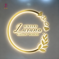 Comptoir de réception personnalisé, enseigne rétroéclairée or mat, lettres 3D lumineuses, logo éclairé par LED, enseigne lumineuse LED pour entreprise