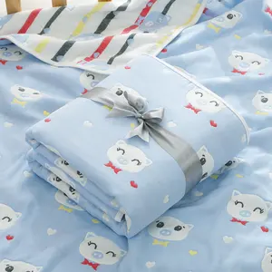 Hot selling super soft cotton newborn wrap blankets 6 layer muslin baby blanket