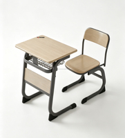 Bureau et chaise d'étude en bois économiques pour étudiants de tous âges - Mobilier d'apprentissage