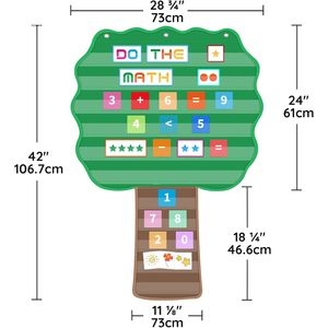 Tableau mural en forme d'arbre 42x28, aide pédagogique pour les mathématiques, outil d'apprentissage éducatif pour les enfants en classe - Product Image 2