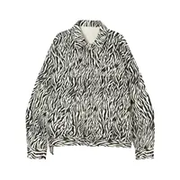 Veste de style coréen pour homme imprimé léopard, nouveau produit, tenue tendance et élégante, en coton, Streetwear, costume homme, printemps automne