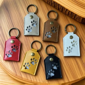 Vật nuôi chân hình da <span class=keywords><strong>Keychain</strong></span> chó mèo lông lưu niệm <span class=keywords><strong>Keychain</strong></span> chó tóc Collector Keyring quyến rũ cho túi ví - Product Image 2