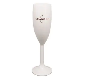 6 اونصة سان الأبيض كأس نبيذ من البلاستيك مزامير الشمبانيا الزجاج كوبيه كؤوس الشامبانيا