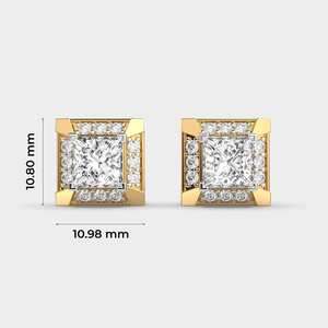 Elegant Premium Diamond <b>Stud</b> Earrings 925 <b>Sterling</b> <b>Silver</b> High Shine Luxury Fine Jewelry Stylish Accessories for Women Gift - Product Image 4