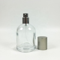 Flacons de parfum en verre vides de luxe de 30 ml, ronds, transparents, rechargeables, flacon de parfum vaporisateur, flacon d'huile de parfum avec boîte