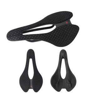 Selle Velo Confortable Selle De Siège En Fibre De Carbone Ultralégère Ergonomique Pour VTT Vélo De Route Hommes Femmes Confort Selle De Vélo Accessoire De Remplacement Noir