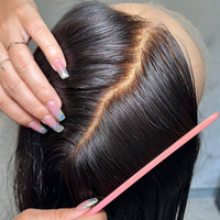 Perruque en dentelle suisse complète 100% cheveux humains de qualité supérieure pour femmes - Nœud invisible, ligne de cheveux indétectable et aspect de cuir chevelu naturel