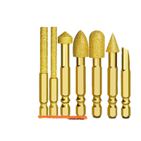 Changshunda diamant tête de meulage fonte pierre foret 6.5mm poignée hexagonale carbure rotation fichier brasage pratique Gadget 50mm