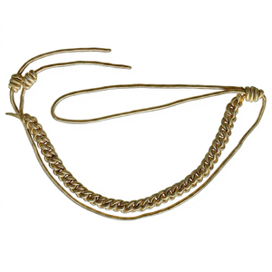 Aiguillettes belgas para oficiales mayores, con aiguilletes doradas, insignia ceremonial en forma de cordón utilizada para indicar alto rango. - Product Image 1